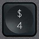 4 / $ Ersatztaste QWERTZ (DE) Schwarz Logitech MX Keys