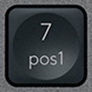 7 (Num) Ersatztaste QWERTZ (DE) Schwarz Logitech MX Keys