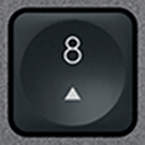 8 (Num) Ersatztaste QWERTZ (DE) Schwarz Logitech MX Keys