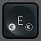 E / € Ersatztaste QWERTZ (DE) Schwarz Logitech MX Keys
