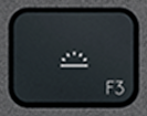 F3 Ersatztaste QWERTZ (DE) Schwarz Logitech MX Keys