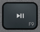 F9 Ersatztaste QWERTZ (DE) Schwarz Logitech MX Keys