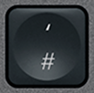 # / ' Ersatztaste QWERTZ (DE) Schwarz Logitech MX Keys