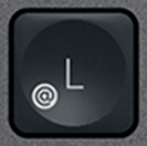 L / @ Ersatztaste QWERTZ (DE) Schwarz Logitech MX Keys