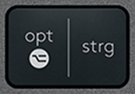 Opt / Strg (R) Ersatztaste QWERTZ (DE) Schwarz Logitech MX Keys