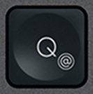 Q / @ Ersatztaste QWERTZ (DE) Schwarz Logitech MX Keys