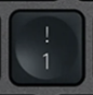 1 / ! Replacement key Logitech MX Keys