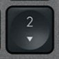 2 (Num) Replacement key Logitech MX Keys