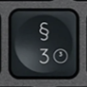 3 / § Replacement key Logitech MX Keys