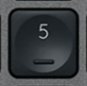 5 (Num) Replacement key Logitech MX Keys