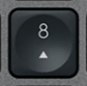 8 (Num) Touche de remplacement QWERTZ (DE) Noir Logitech MX Keys