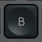 B Replacement key Logitech MX Keys