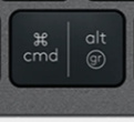 Alt Gr (R) Replacement key Logitech MX Keys
