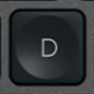D Replacement key Logitech MX Keys