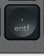 Entf (Num) Replacement key QWERTZ (DE) Black Logitech MX Keys
