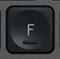 F Replacement key QWERTZ (DE) Black Logitech MX Keys
