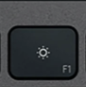F1 Replacement key QWERTZ (DE) Black Logitech MX Keys