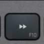 F10 Replacement key QWERTZ (DE) Black Logitech MX Keys