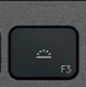 F3 Touche de remplacement QWERTZ (DE) Noir Logitech MX Keys