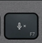 F7 Touche de remplacement QWERTZ (DE) Noir Logitech MX Keys