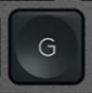 G Replacement key QWERTZ (DE) Black Logitech MX Keys