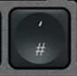 # / ' Touche de remplacement Logitech MX Keys