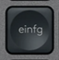Einfg Replacement key QWERTZ (DE) Black Logitech MX Keys