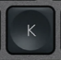 K Touche de remplacement QWERTZ (DE) Noir Logitech MX Keys