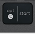 Opt / Start (L) Replacement key QWERTZ (DE) Black Logitech MX Keys