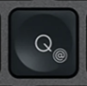 Q / @ Replacement key QWERTZ (DE) Black Logitech MX Keys