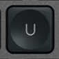 U Replacement key QWERTZ (DE) Black Logitech MX Keys