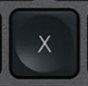 X Replacement key QWERTZ (DE) Black Logitech MX Keys