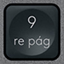 9 (Num) Tecla de repuesto QWERTY (ES) Negro Logitech MX Keys