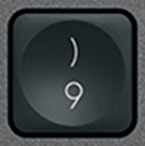 9 / ) Tecla de repuesto QWERTY (ES) Negro Logitech MX Keys