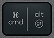 Alt Gr (R) Tecla de repuesto QWERTY (ES) Negro Logitech MX Keys