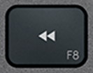 F8 Tecla de repuesto QWERTY (ES) Negro Logitech MX Keys