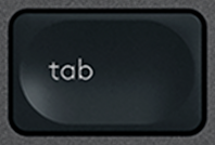 Tab Tecla de repuesto QWERTY (ES) Negro Logitech MX Keys