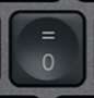 0 / = Touche de remplacement Logitech MX Keys