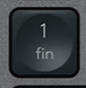 1 (Num) Touche de remplacement Logitech MX Keys