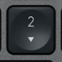 2 (Num) Touche de remplacement Logitech MX Keys