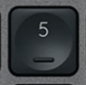 5 (Num) Touche de remplacement Logitech MX Keys