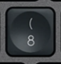 8 / ( Touche de remplacement Logitech MX Keys