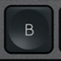 B Replacement key Logitech MX Keys