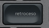 Retroceso Replacement key QWERTY (ES) Black Logitech MX Keys