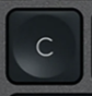 C Replacement key Logitech MX Keys