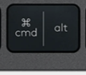 Cmd / Alt (L) Replacement key Logitech MX Keys