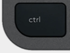 Ctrl Replacement key QWERTY (ES) Black Logitech MX Keys
