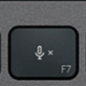 F7 Touche de remplacement QWERTY (ES) Noir Logitech MX Keys