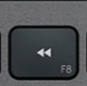 F8 Touche de remplacement QWERTY (ES) Noir Logitech MX Keys
