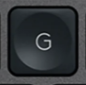 G Replacement key Logitech MX Keys